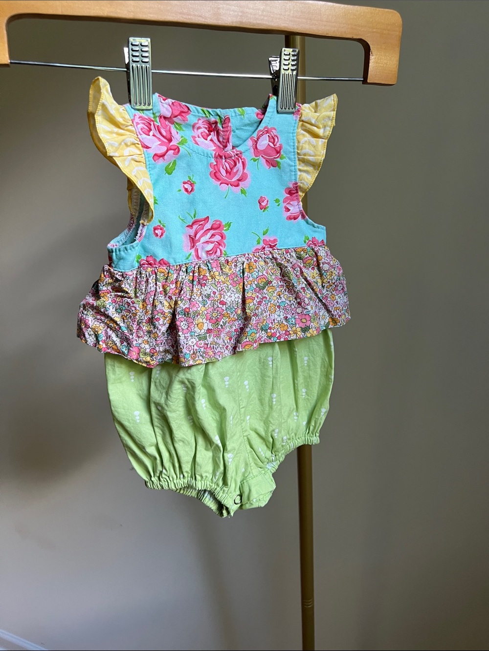 Matilda Jane Platinum Romper Size 3M HTF